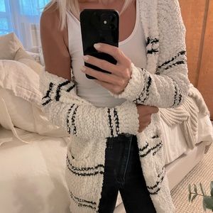 Stripped White Sweater